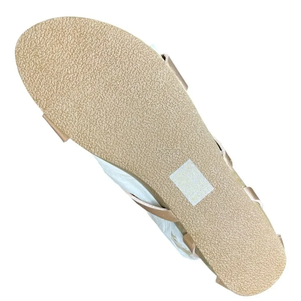 NEW Blowfish Malibu Kids Gorgeous-K Pearl Rose Gold Dyecut Sandals 4